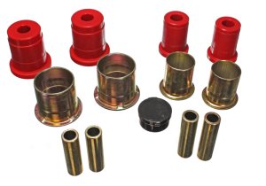 Ford Mustang Control Arm Bushings - Front - Energy Suspension - Performance Polyurethane - Red - `94-`04